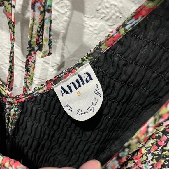 Arula Dress Women's 2X B Altar'd State Disty Floral Bohemian Tie Back Boho - Picture 4 of 6